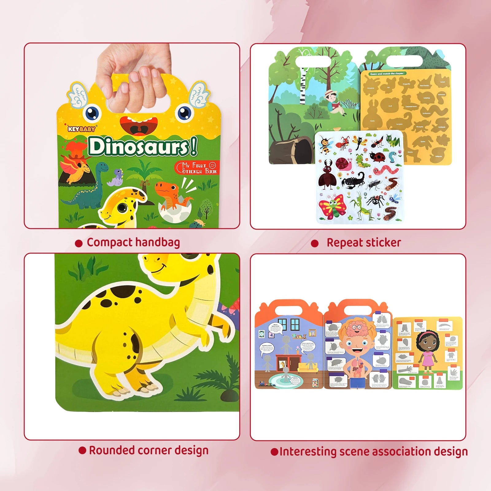 Children's Stick The Object To The Corresponding Position Book