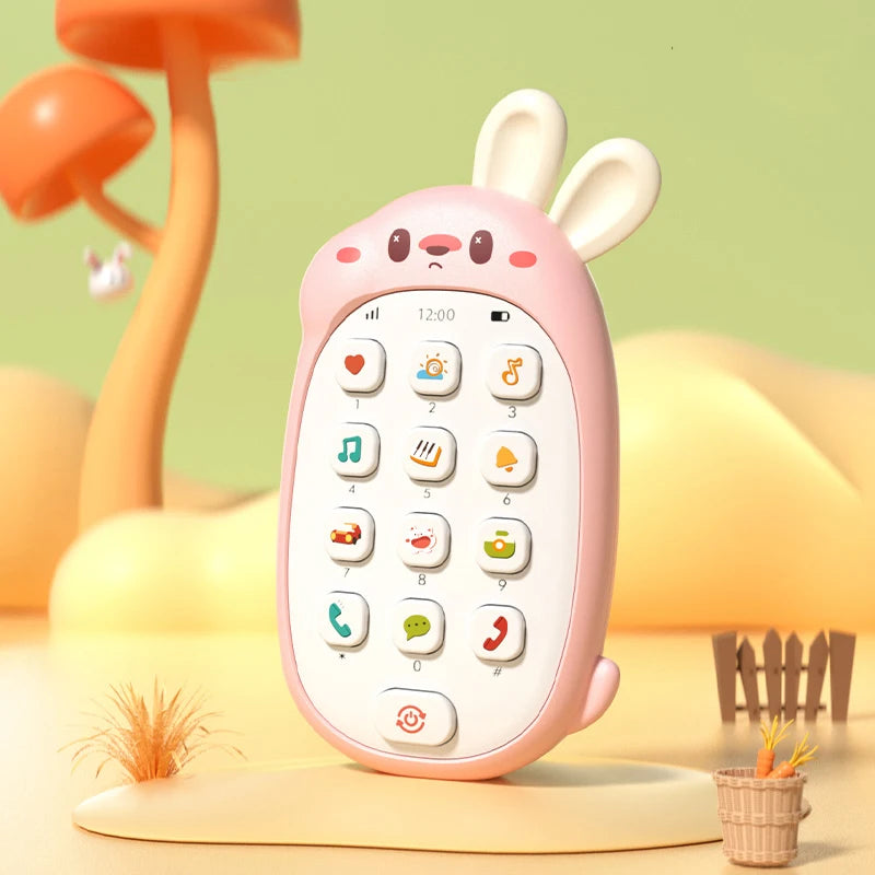 Children's mobile phone toys can gnaw on babies' intelligence early education baby simulation model music phone